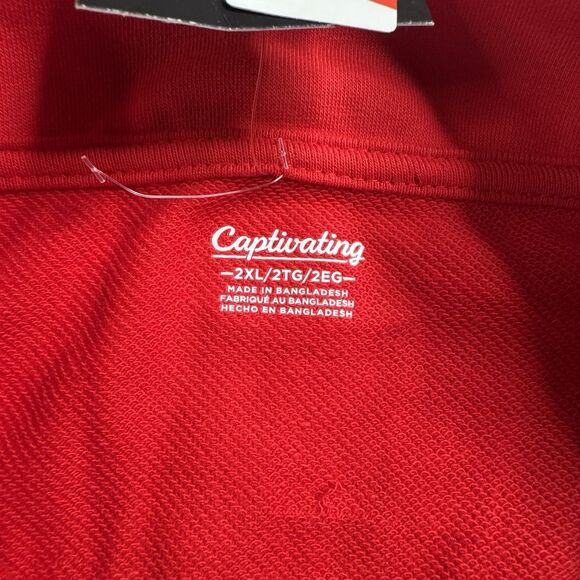 Louisville Cardinals 1/4 Zip Pullover Men’s XXL Red Logo Captivating New - Picture 6 of 11